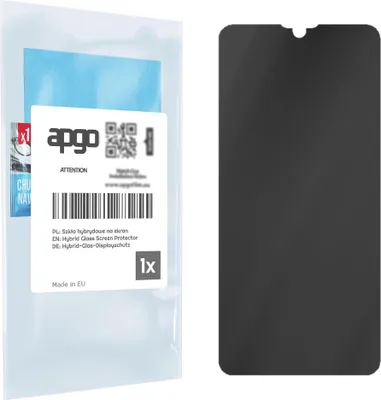 Produktbild von apgo Displayschutzglas Anti-Spähen Schutzglas für Oppo A12 - Blickschutzglas Bildschirmschutz, 7H Hybrid Schutzglas mit Keramikbeschichtung [Matt, Full Glue, Anti-Spy]