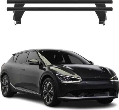 Immagine prodotto di Menabo Dachträger Grundtäger für Kia EV6 2021-2025 50kg Aluminium Schwarz 2 tlg