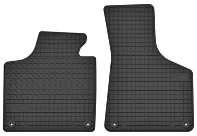 Image de Tapis avant en caoutchouc pour Audi A3 8P 2003-2011 (hayon/cabriolet) – 2 pièces, noirs, sur mesure