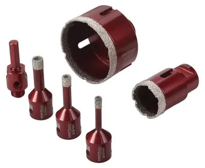 Image de Jeu de scies à trous diamantés, 6-68 mm, 6 pièces | Kraft&Dele