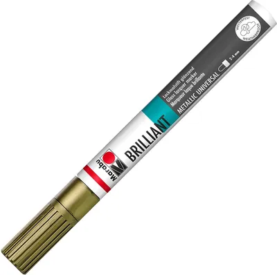 Produktbild von Marabu Lackmarker "Brilliant Painter" Strichstärke: 2-4 mm gold