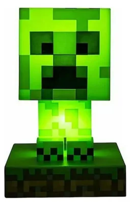 Obrázek produktu pro Paladone Creeper Icon, Ambientní osvětlení, Zelená, Zelená, Univerzální, Baterie, AAA