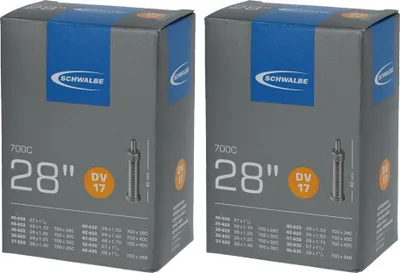Image de Schwalbe 2x chambre à air DV17 28x1,10-1,75" (28/47-622/635) - 28 pouces DV 40 mm