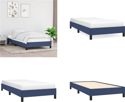 Obrázek produktu pro vidaXL Rám postele modrý 80x200 cm látka - Rám postele - Rámy postelí - Postel - Postel
