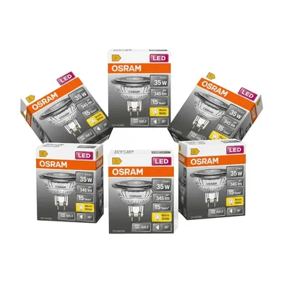 Produktbild von Osram LEDSMR163536 3,4W/827 12V GU5.3 – Dimmbar, Warmweiß (6er-Pack)