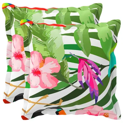 Obrázok produktu pre vidaXL Vankúšový poťah, 2 ks, HOUTEN, čierna, 30 x 30 cm, polyester
