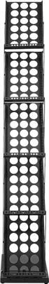 Produktbild von A4 Prospekt-/Broschürenständer - Bodenstehendes Literaturdisplay - 5 Ablagen - Faltbar - 36×27×163 cm - Schwarz