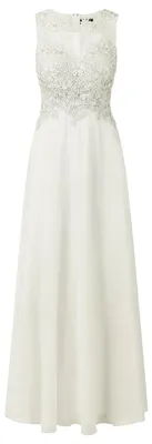 Produktbild von APART Fashion Damen Lange Spitzen-Abendkleid, Ärmelloses Maxikleid, Floral Perle