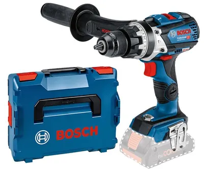 Image de Perceuse-visseuse à percussion 18V GSB 18V-110 C (sans batterie ni chargeur) + coffret L-Boxx - BOSCH - 06019G030A