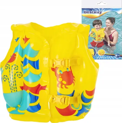 Produktbild von Bestway 32069, Gelb, Schwimmweste, Muster, 3 Jahr(e), 6 Jahr(e), 300 mm
