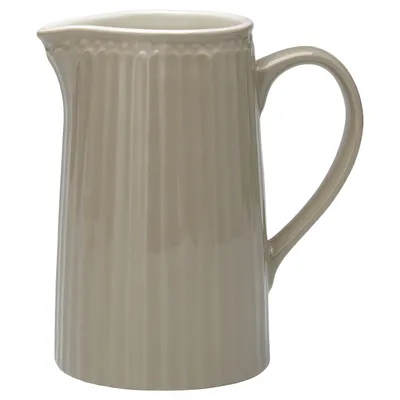 Zdjęcie produktu dla Greengate Dzbanek ALICE Szary Dzbanek 1 litr Codzienna zastawa stołowa Karafka WARM GREY