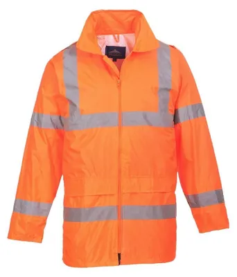 Productafbeelding van Portwest veiligheidsregenjas voor heren, model H440, oranje, maat XS