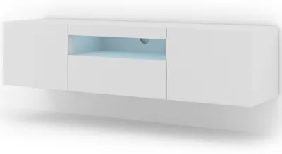 Produktbild von raumhirsch Modernes TV Lowboard AURA 150 cm hängend oder stehend mit LED-Beleuchtung