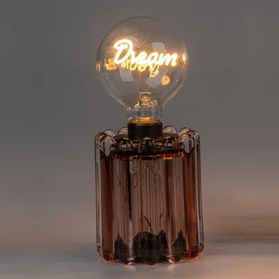 Produktbild von LED Deko Licht, Tischlampe DREAM H. 21cm aus Glas mit Timer Formano W25
