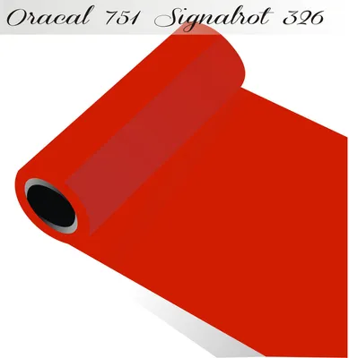 Produktbild von Oracal 751 - Orafol Folie 5m (Laufmeter) freie Farbwahl 118 glänzende Farben - glanz in 4 Größen, 63 cm Folienhöhe signalrot - 326