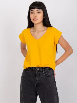 Zdjęcie produktu dla Koszulka damska Rue Paris Carly jasny pomarańczowy XL