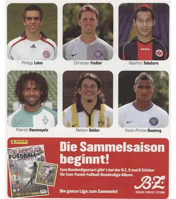Immagine prodotto di Panini Bundesliga 2006/07 - Figurine - Foglio promozionale n. 8