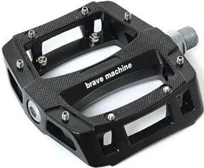 Produktbild von BRAVE Pedal "Freeride" 9/16", Aluminiumachse, indu schwarz