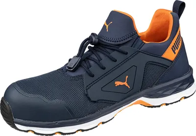 Produktbild von Puma Sicherheitsschuh Chase blue/orange low S1PS nach EN ISO 20345:2022 S1PS ESD FO HRO SR blau  Größe 44