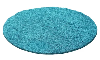 Produktbild von Hochflor Teppich LIFE Türkis 120 cm Rund