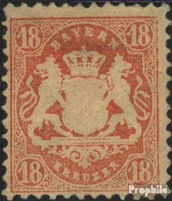 Produktbild von Briefmarken Bayern 1875 Mi 36 mit Falz Staatswappen