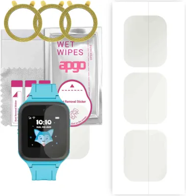 Produktbild von apgo 3 Stück Schutzfolie, Matt, kompatibel mit TCL Movetime MT40 Smartwatch, Hydrogel Displayschutzfolie mit Positionierhilfe, Displayfolie, robust und kratzfest