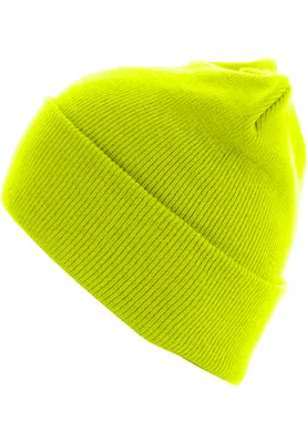 Zdjęcie produktu dla MSTRDS Beanie Beanie Basic Flap Long Version Neonyellow
