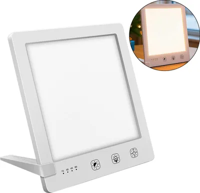 Produktbild von Lichttherapielampe – 10.000 Lux Weißlicht + 650 nm Rotlicht, 3 Lichtmodi, Augenschutz + USB-C-Anschluss, UV-frei + Timer