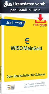 Produktbild von WISO Mein Geld 2023 (1 PC - perpetual) ESD Finanzen, Steuer Recht 5 Min. Versand als Download per Mail