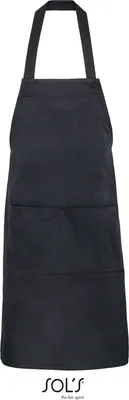 Produktbild von SOLs 03569 | Latzschürze, Gamma Unisex Apron, 90 x 75 cm - Farbe: Black - Größe: 90 x 75 cm