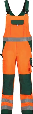 Produktbild von DASSY Warnschutz Latzhose TOULOUSE Gr. 56 MINUS  orange/grün