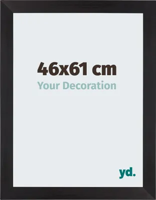 A product image showing a picture frame with text overlay indicating size and a tagline.