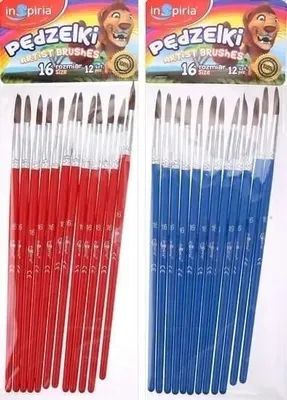 Zdjęcie produktu dla Pędzelki 16 12szt - InSpiria