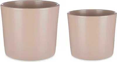 Obrázok produktu pre Sada hrncov Ibergarden CILINDRO-22-27-BE Béžová hlina Ø 22 cm Ø 27 cm 22 x 22 x 19 cm 27 x 27 x 27 x 23 cm 2 ks