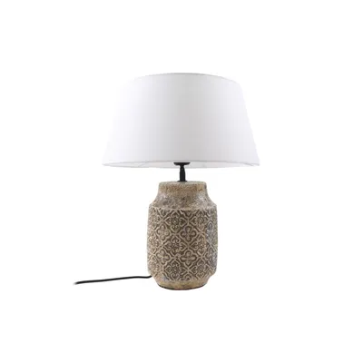 Produktbild von Lindby Tischleuchte Aelith, Ø 40 cm, braun, Keramik, E27