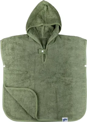 Produktbild von XKKO Poncho aus Baumwolle – Granitgrün