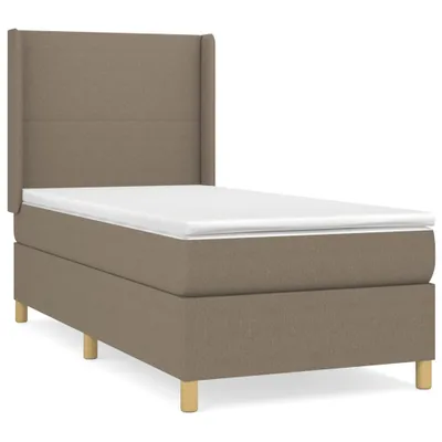 Produktbild von vidaXL Boxspringbett mit Matratze Taupe 80x200 cm Stoff
