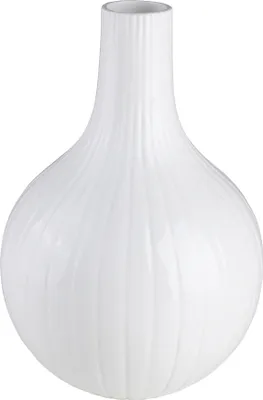 Produktbild von Zwiebelvase klein (19x19x28cm), weiß