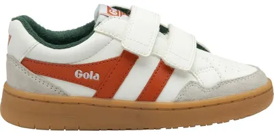 Image de Baskets Gola pour enfants, modèle Eagle, avec brides, couleur blanche, taille UK 33