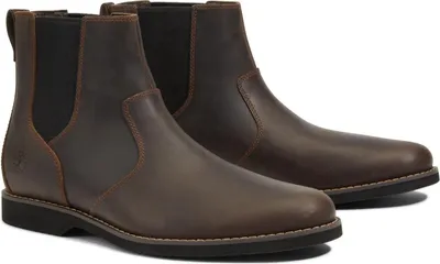 Produktbild von Timberland Woodhull Mid Chelsea Boot Herren Stiefelette TB 0A414C Dunkelbraun, Schuhgröße:43.5 EU