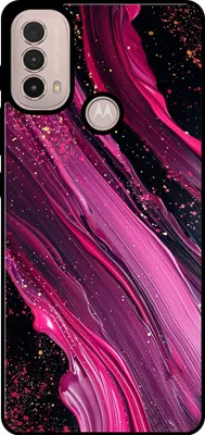 Zdjęcie produktu dla Etui na telefon Smartphonica pasujące do Motorola Moto E30 / E40 z marmurowym nadrukiem - Etui z TPU z marmurowym wzorem - fioletowo-różowe