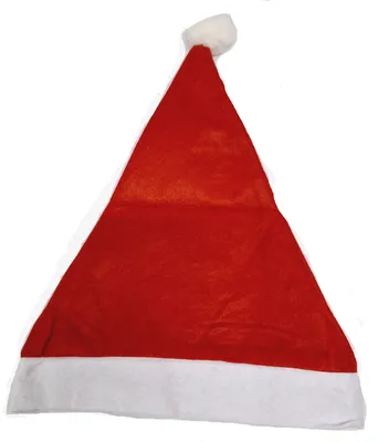 Produktbild von Weihnachtsmütze - große Weihnachtsmützen  - Nikolausmütze rot mit Bommel