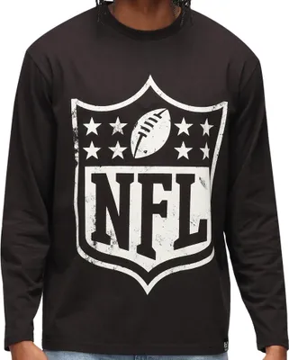 Produktbild von RE:COVERED Vintage Shield Long Sleeve Shirt NFL Logo American Football black M