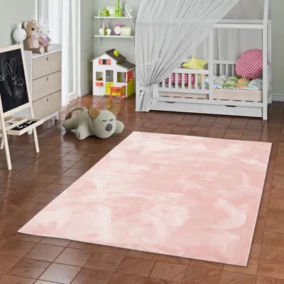 Produktbild von Kinder und Jugend Super Soft Fellteppich Pearl Kids Rosa, Größe:80x150 cm
