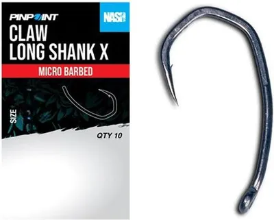 Immagine prodotto di Nash Claw Ganci per carpa a gambo lungo X spinato R. 2