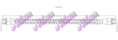 Produktbild von KAWE H4602 Bremsschlauch passend für PEUGEOT 306 Schrägheck (7A, 7C, N3, N5) 306 Cabriolet (7D, N3, N5) 306 Break (7E, N3, N5) für CITROËN XSARA (N1)