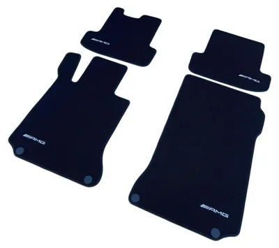 Image de Tapis de sol AMG d'origine pour Mercedes-Benz Classe E Coupé Cabriolet et Classe C, en velours