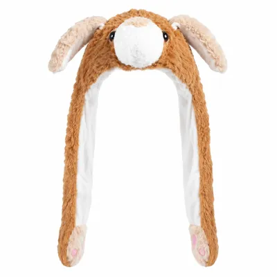 Produktbild von Wackelohr Mütze mit LED und beweglichen Ohren - aus Plüsch, Kostüm für Kinder und Erwachsene: Hund braun 483b LED Wackelohr Mütze wählen: Hund braun 483b LED, KI-generiertes Bild