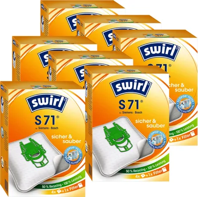 Produktbild von 7 x Swirl S 71MP Plus AirSpace Staubsaugerbeutel Staubbeutel Microvlies