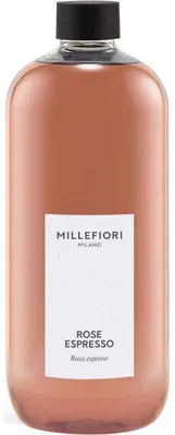 Immagine prodotto di Ricarica per diffusore Millefiori Milano, profumo di rosa espresso, 500 ml